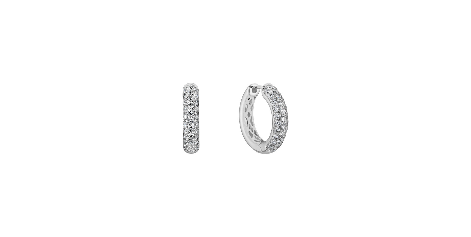 Náušnice s diamantmi Enticing Loops