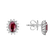 Náušnice s rubínom a diamantmi Princess Sparkle3