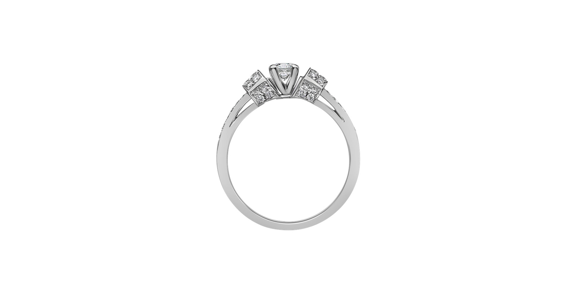 Prsteň s diamantmi Tugdual