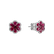 Náušnice s rubínmi a diamantmi Brynlee3