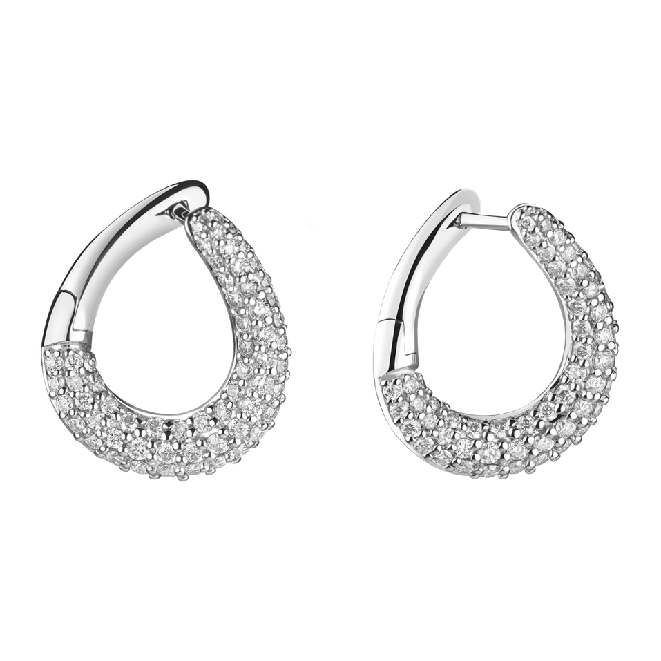 Náušnice s diamantmi Charming Sun