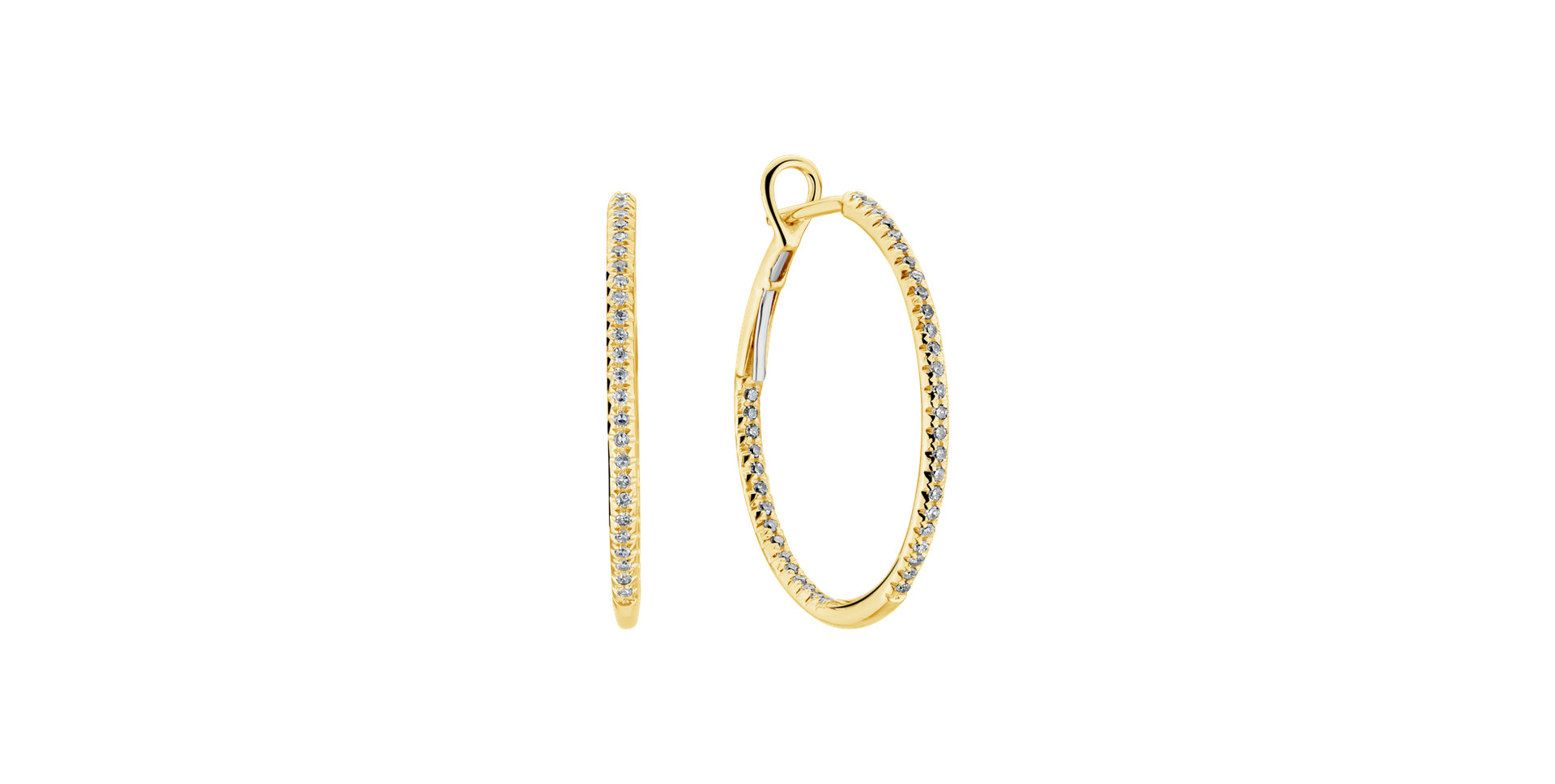 Náušnice s diamantmi Nobility Circle