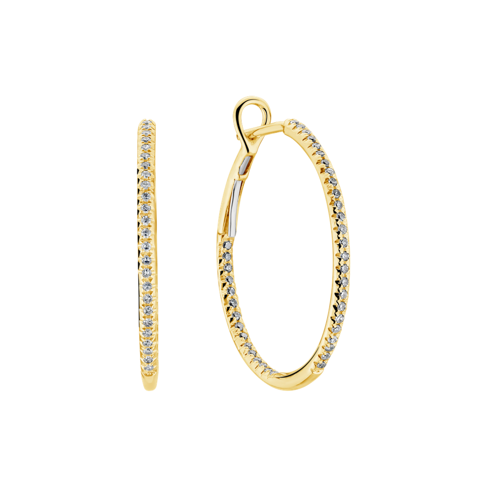 Náušnice s diamantmi Nobility Circle