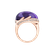 Prsteň s ametystom a diamantmi Gem Miracle3