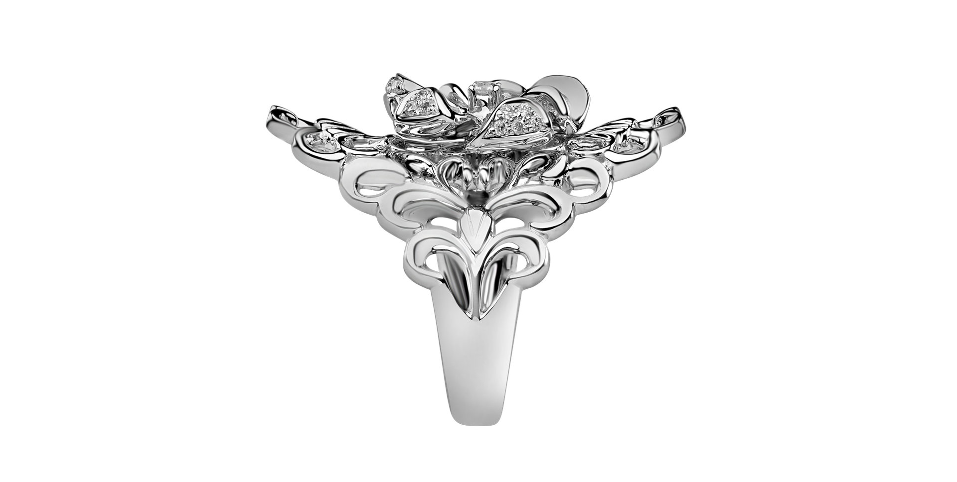 Prsteň s diamantmi Luxury Garden