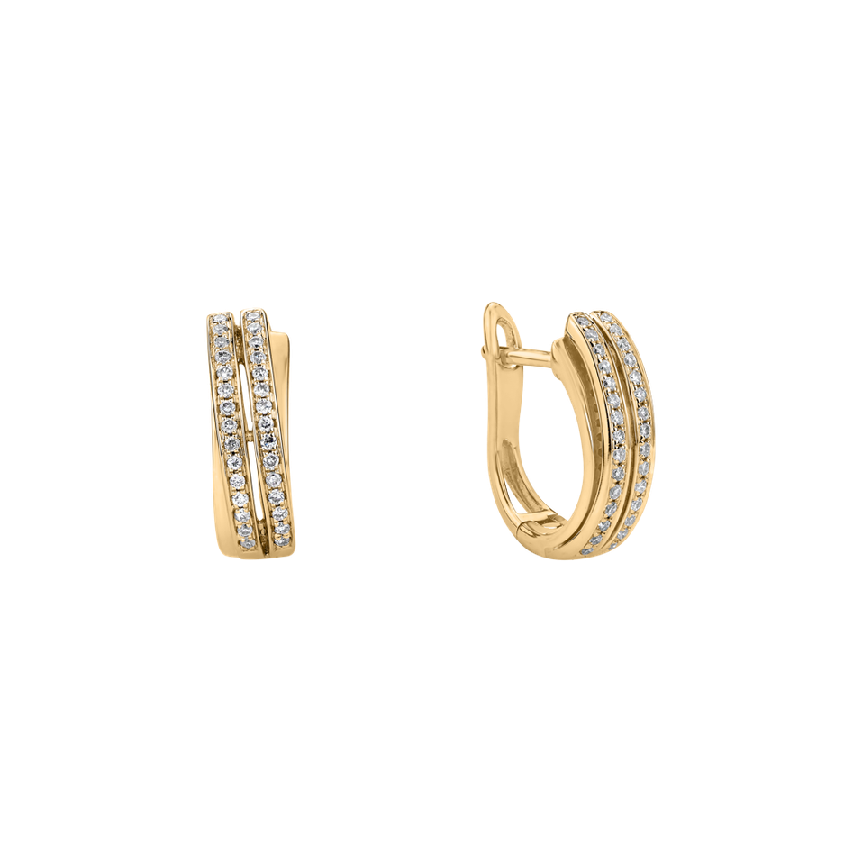 Náušnice s diamantmi Precious Sunray