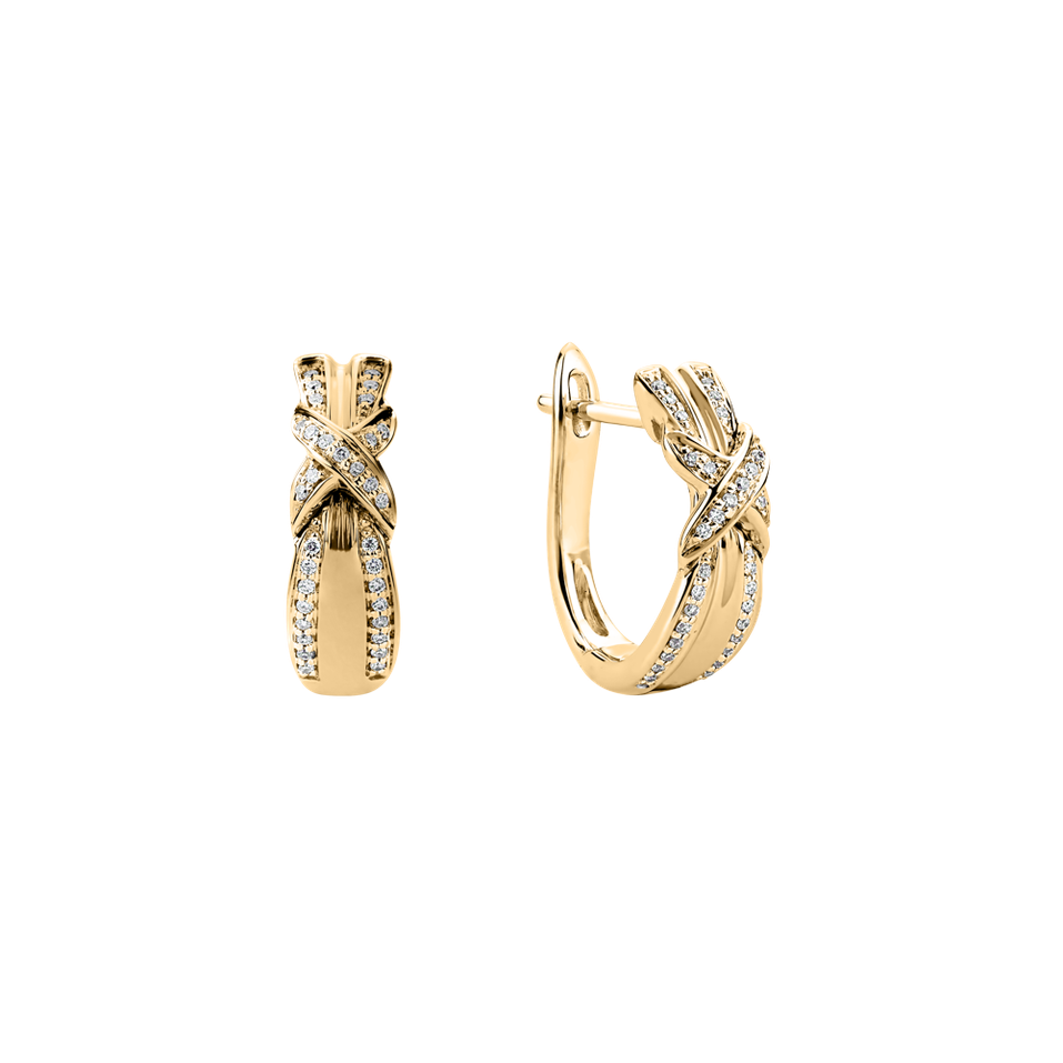 Náušnice s diamantmi Best Wish