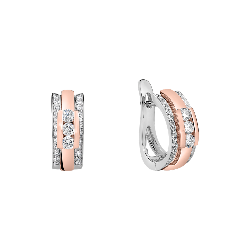 Náušnice s diamantmi Amazing Mosaic