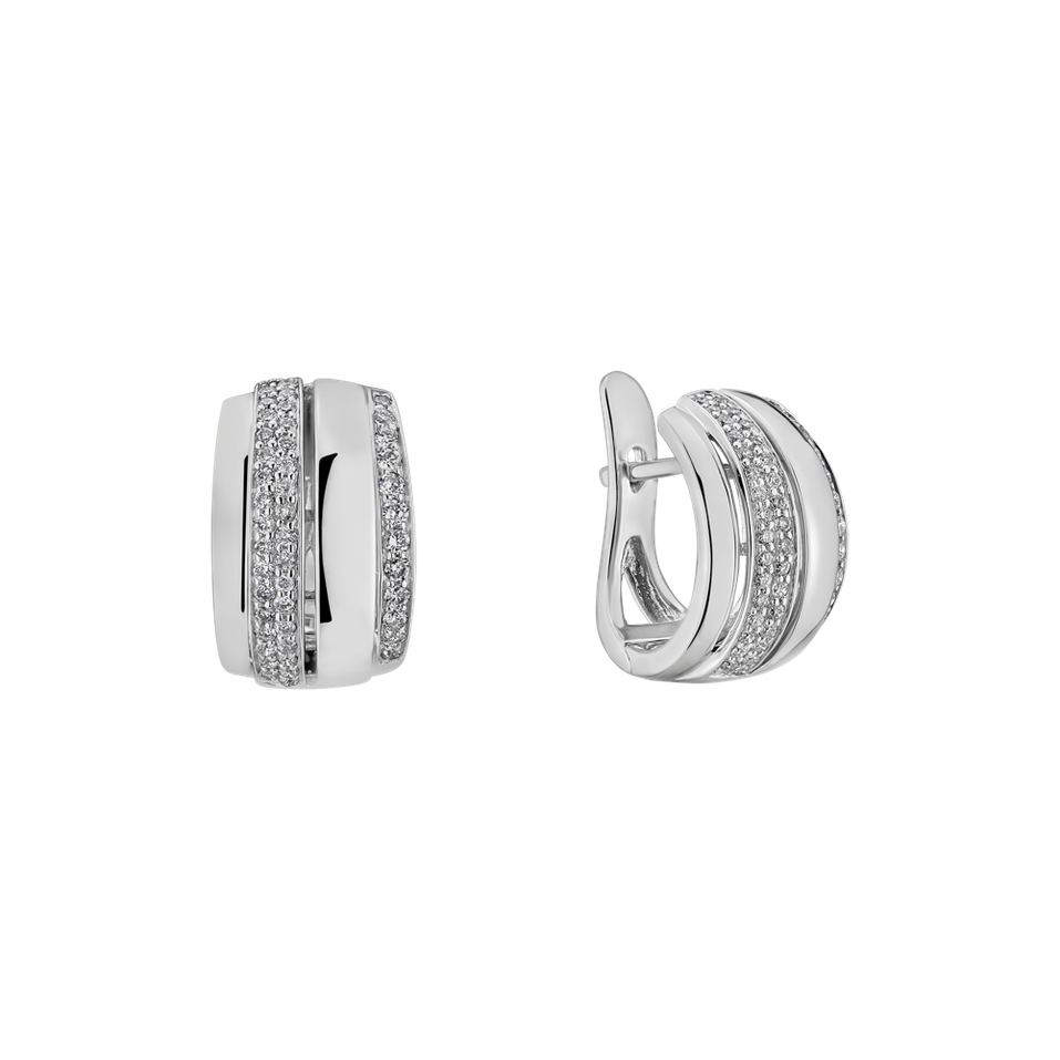 Náušnice s diamantmi Exquisite Feeling