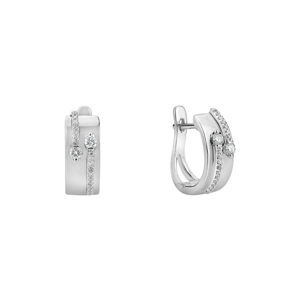 Náušnice s diamantmi Charming Labyrinth