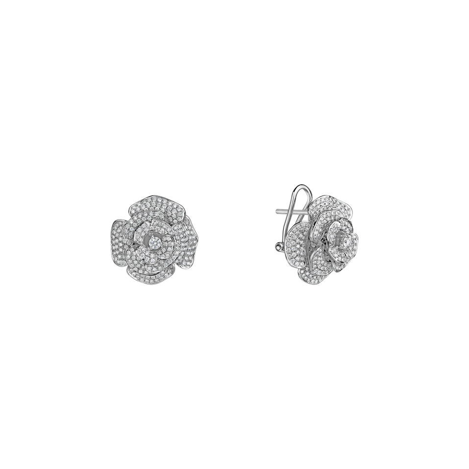 Náušnice s diamantmi Diamond Nature