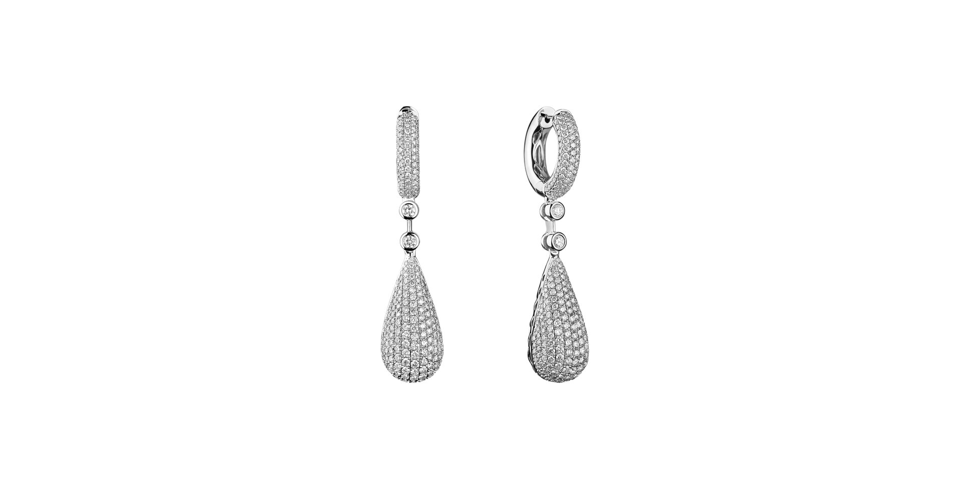 Náušnice s diamantmi Festive Drops