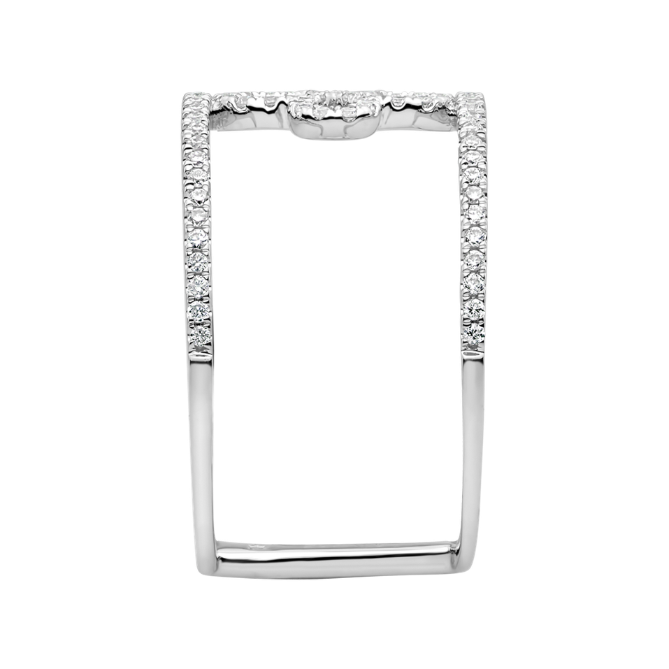 Prsteň s diamantmi Gorgeous Flower