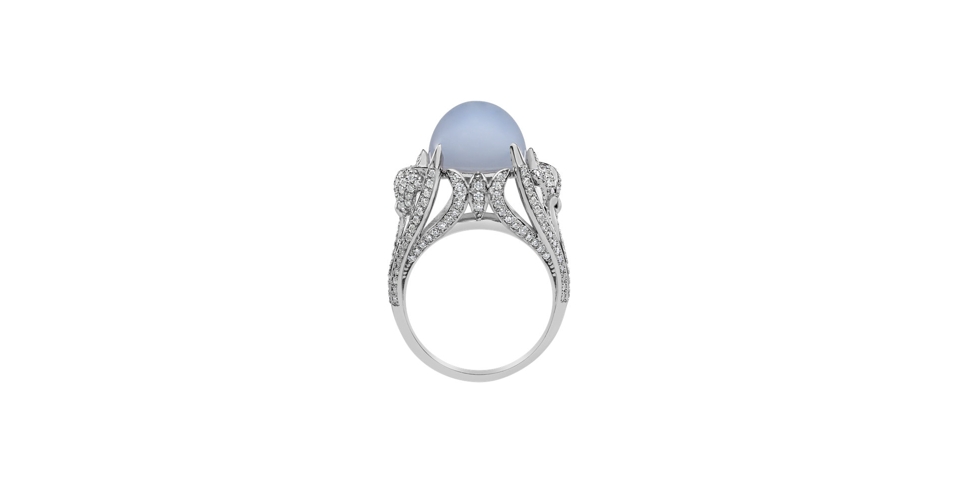Prsteň s chalcedonom a diamantmi Fascinating Ladyship