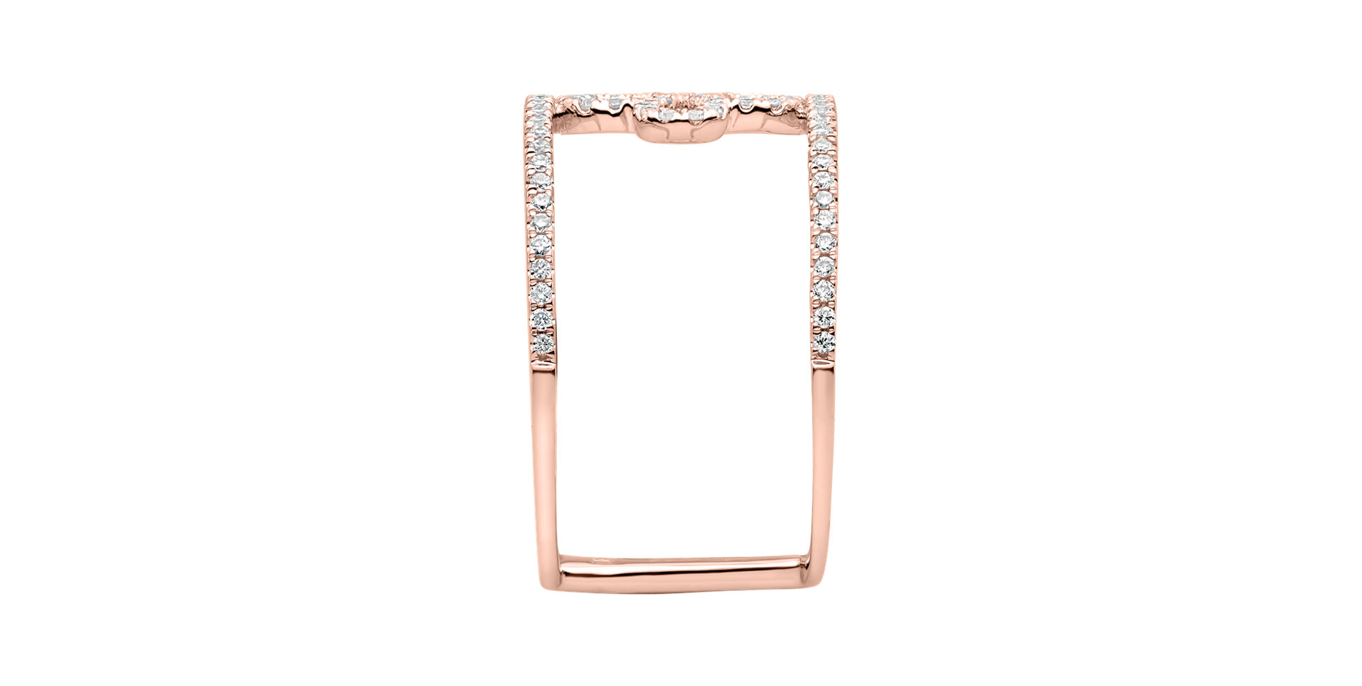 Prsteň s diamantmi Gorgeous Flower