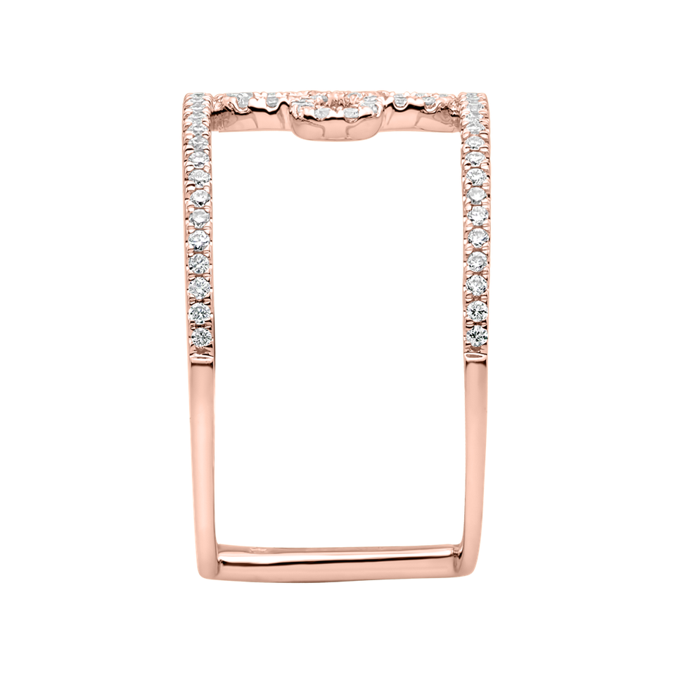 Prsteň s diamantmi Gorgeous Flower