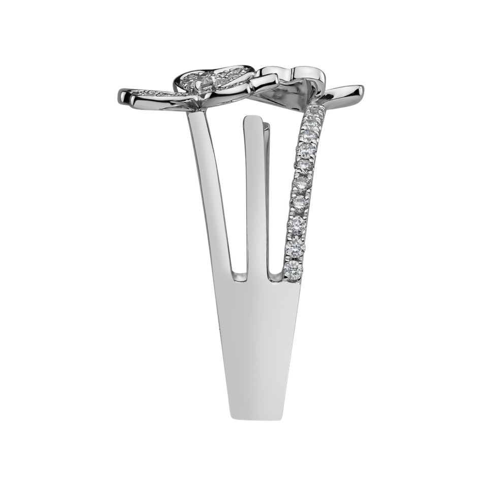 Prsteň s diamantmi Flowering Garden