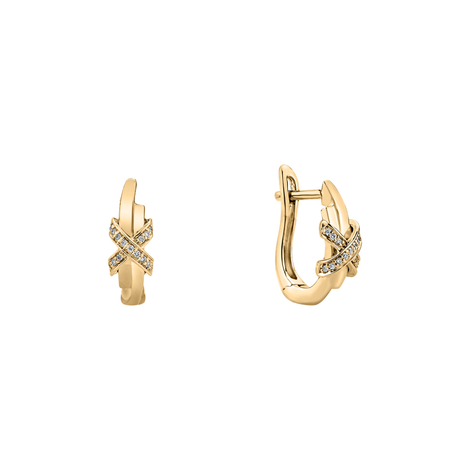 Náušnice s diamantmi Sparkling Galaxy