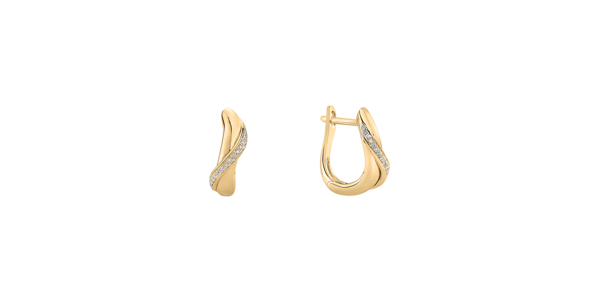 Náušnice s diamantmi Infinite Delight