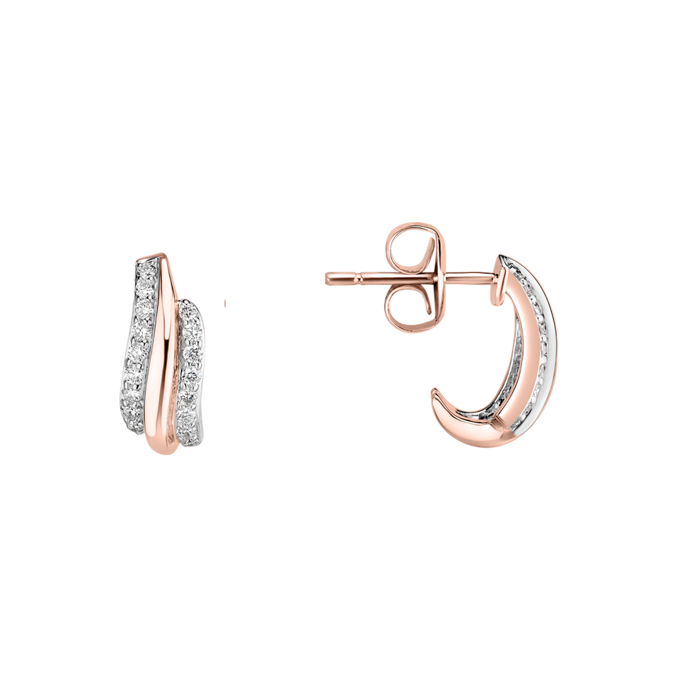 Náušnice s diamantmi Sparkling Sea