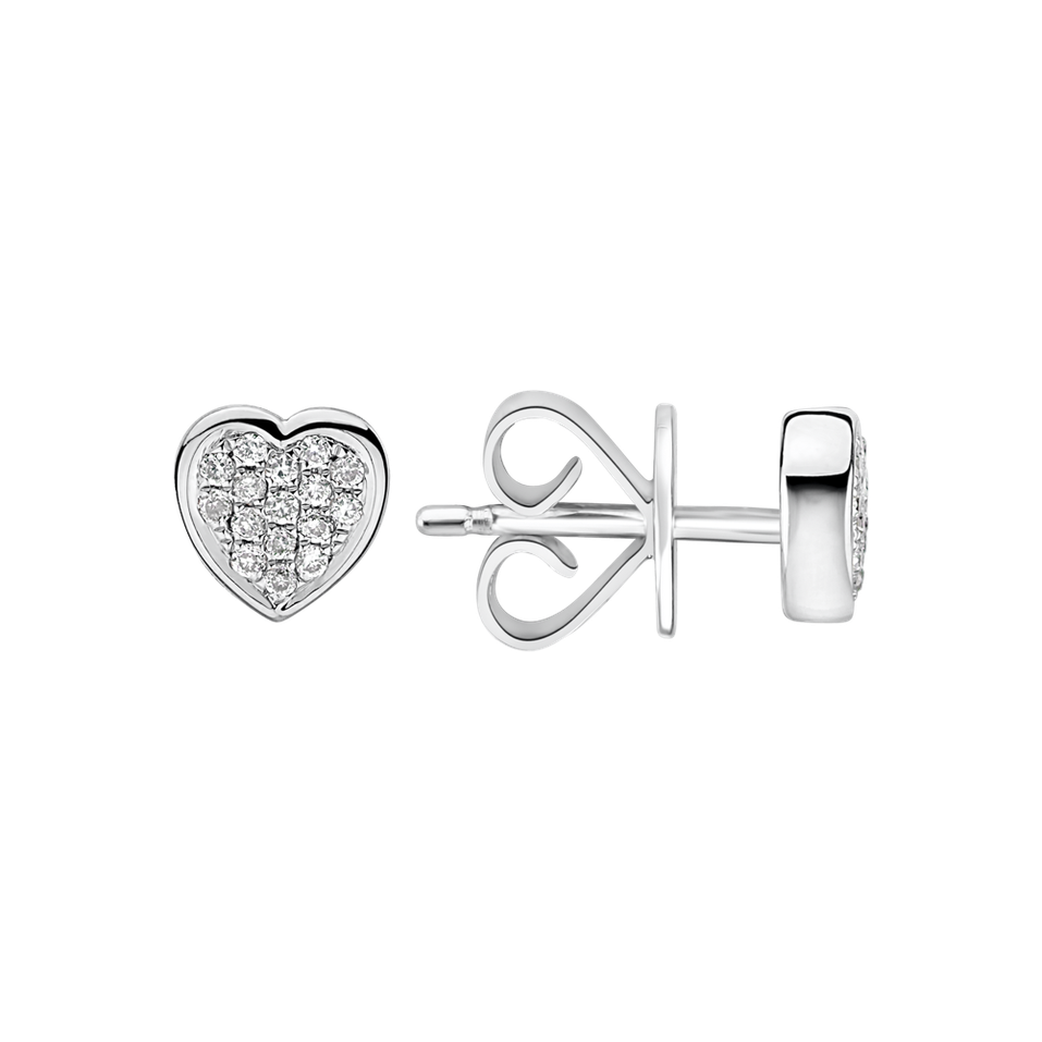 Náušnice s diamantmi Endless Love