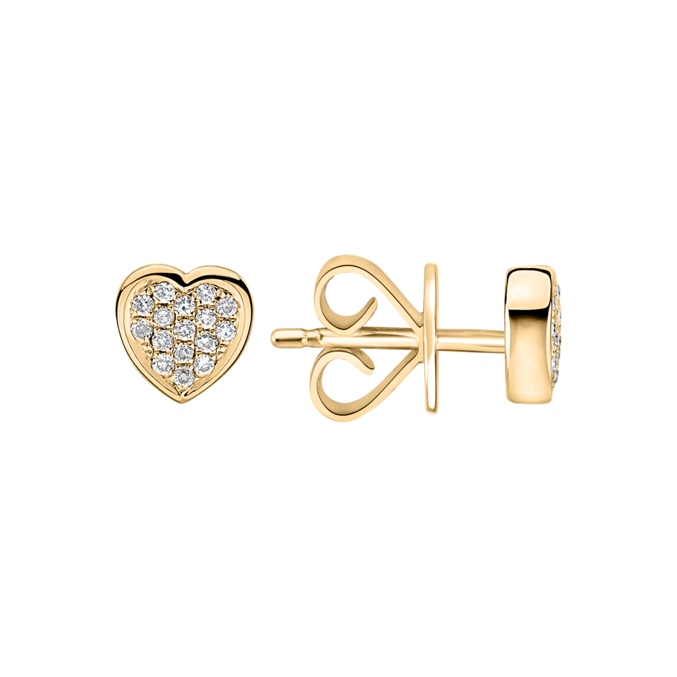 Náušnice s diamantmi Endless Love