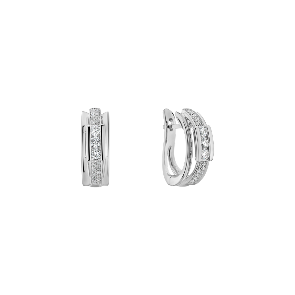 Náušnice s diamantmi Amazing Mosaic