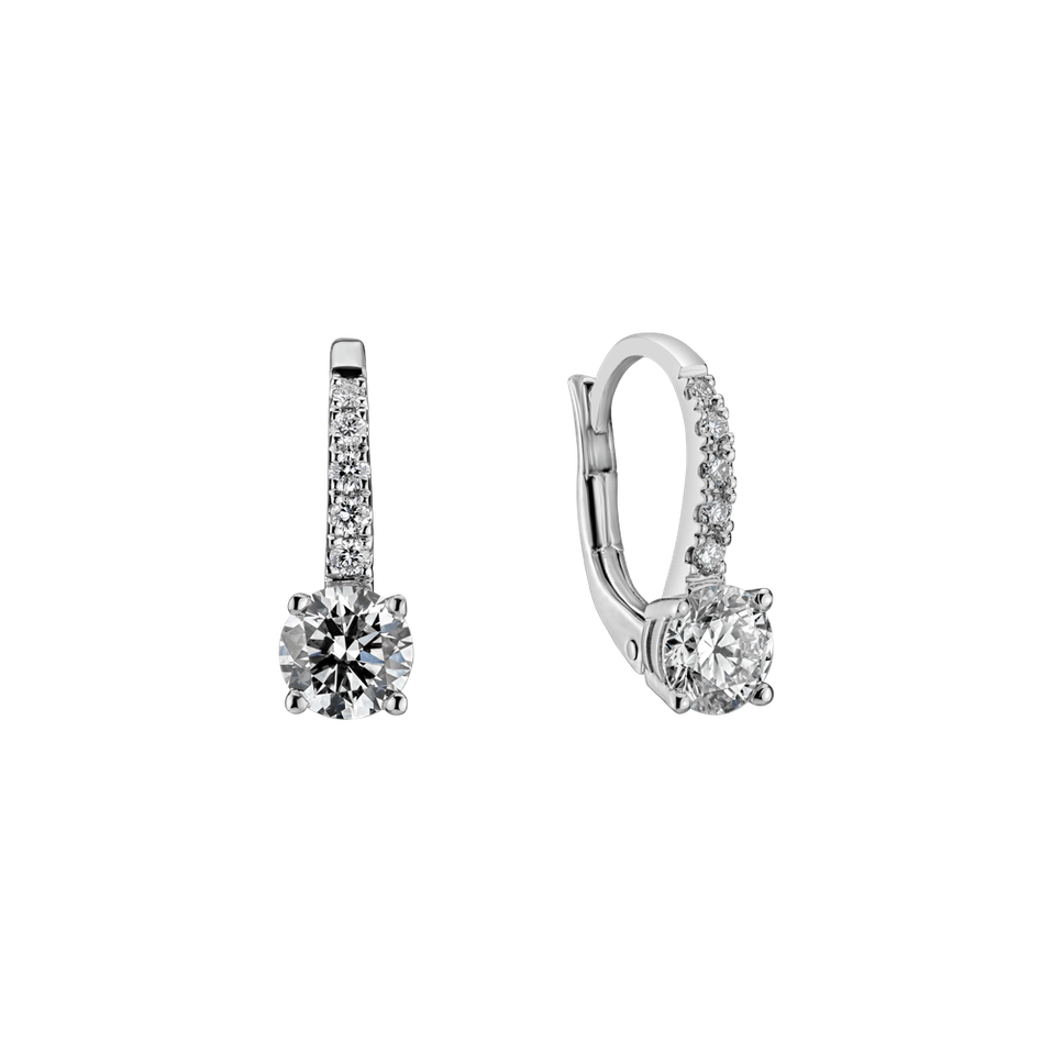 Náušnice s diamantmi Fairytale Gentility