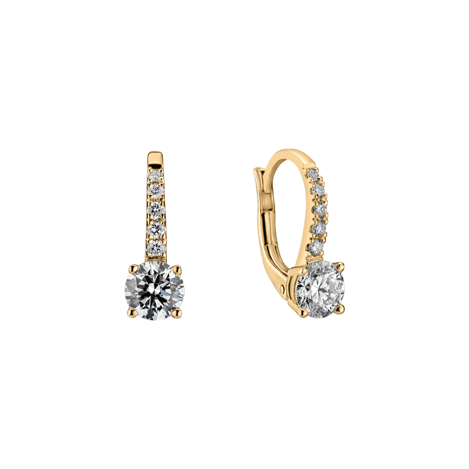 Náušnice s diamantmi Fairytale Gentility