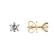 Náušnice s diamantom Star Secret3