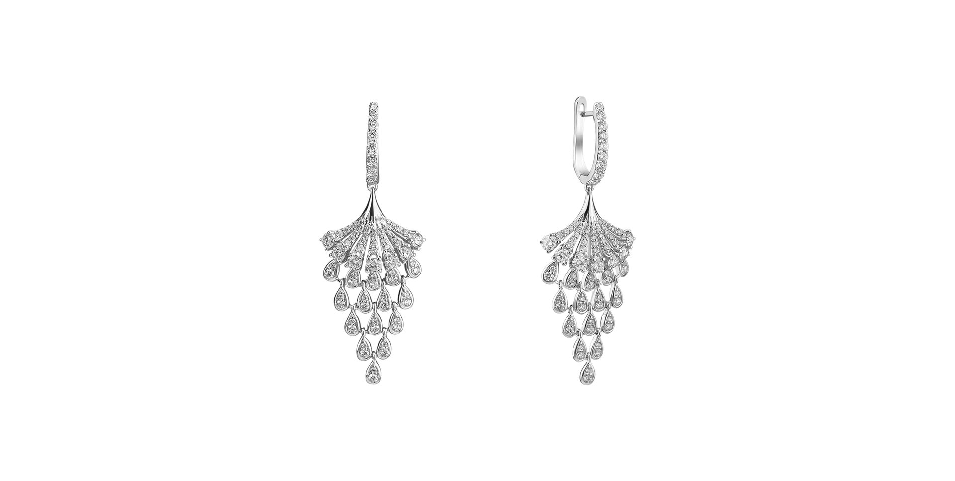 Náušnice s diamantmi Royal Mesh