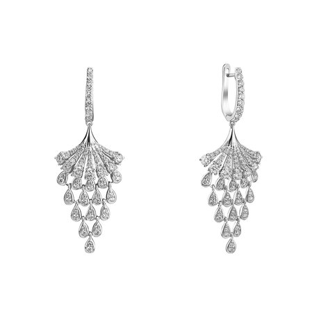 Náušnice s diamantmi Royal Mesh