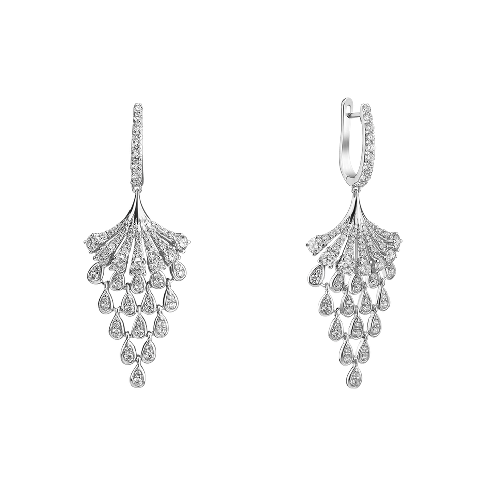 Náušnice s diamantmi Royal Mesh