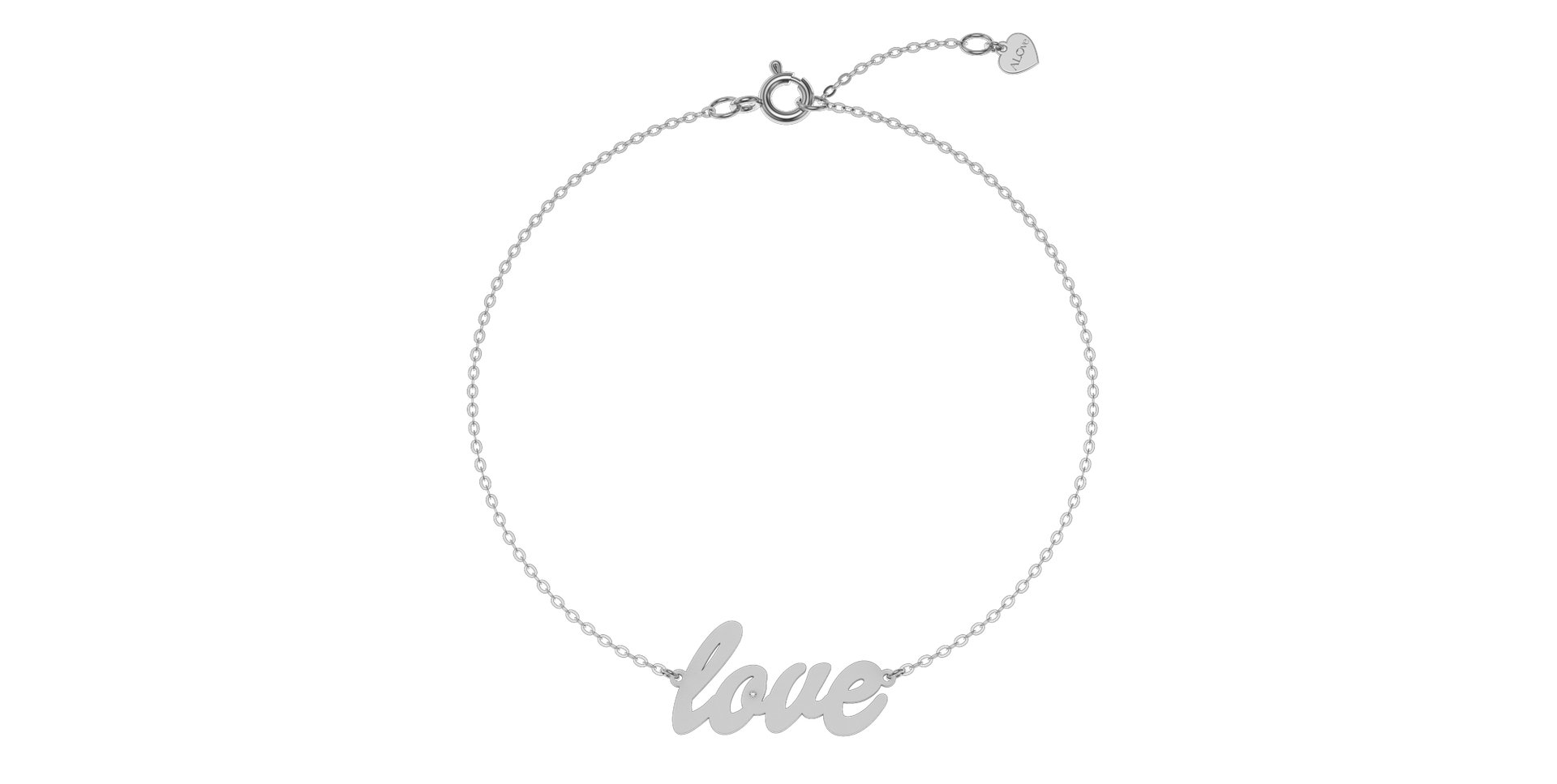 Náramok s diamantom Love