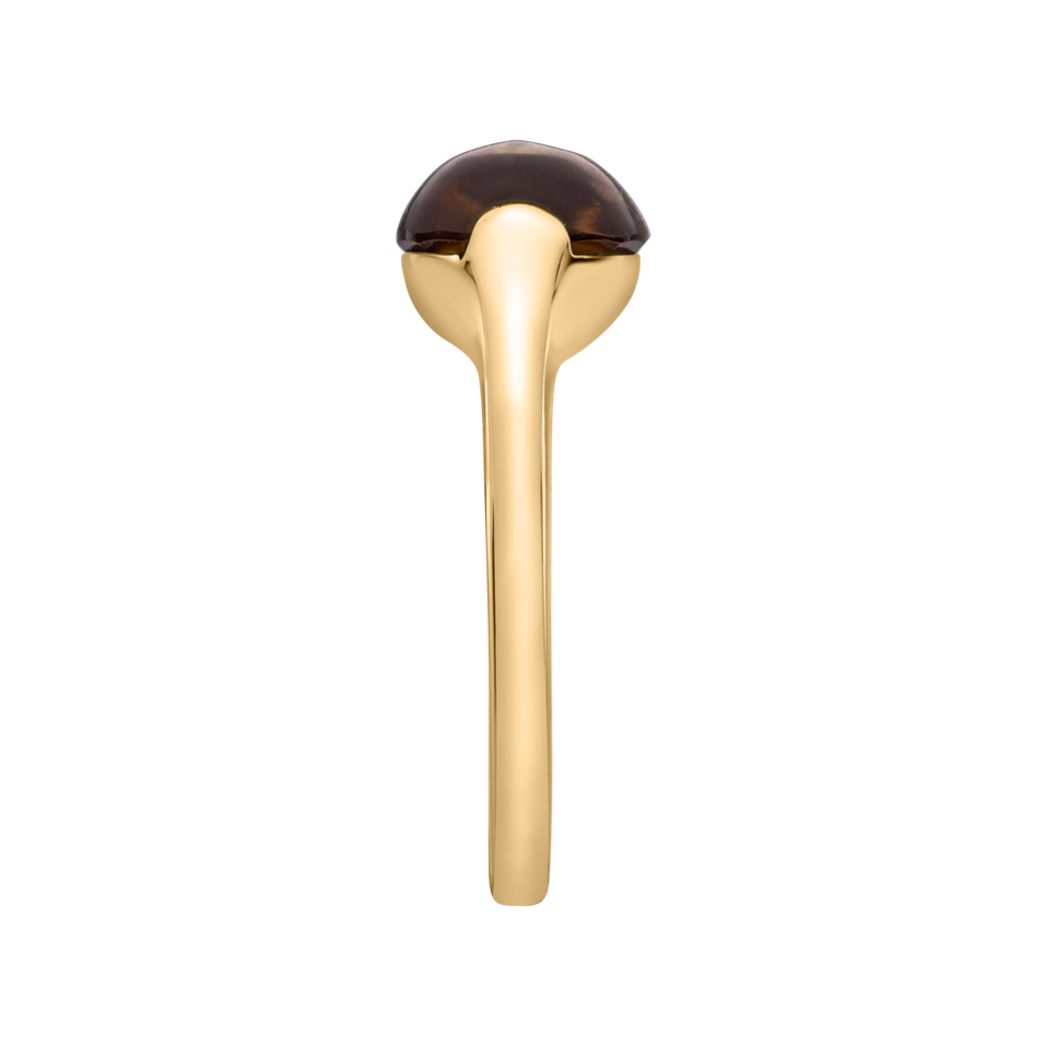 Prsteň s cognac quartzom Bonbon