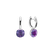 Náušnice s ametystom brazil Bonbon3