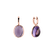 Náušnice s ametystom Miracle Cosmos3