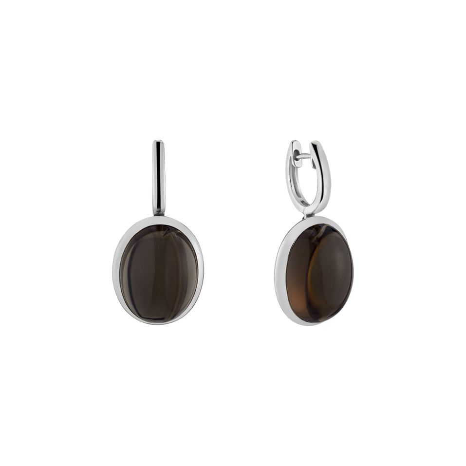 Náušnice s quartzom Miracle Cosmos