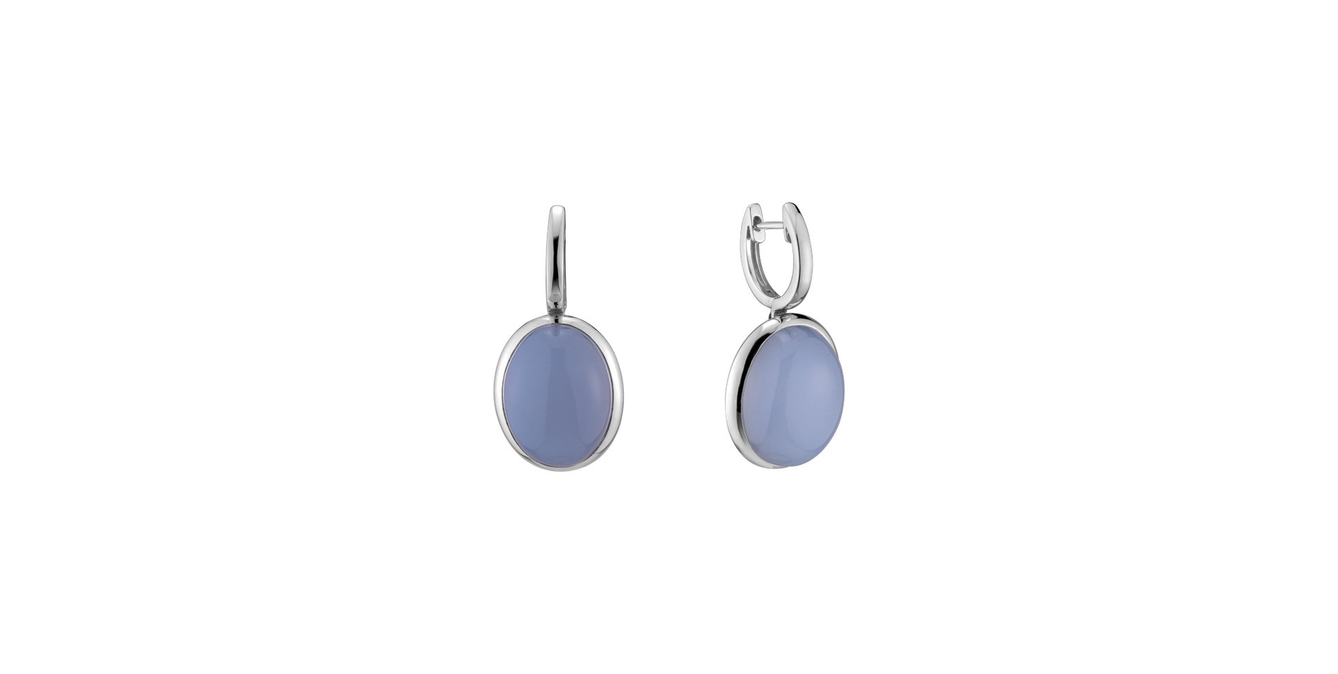 Náušnice s chalcedonom Miracle Cosmos