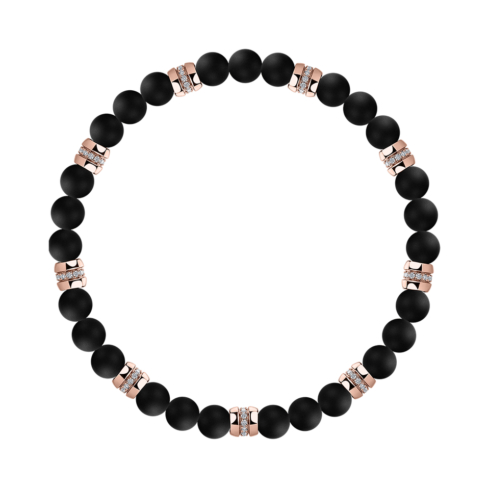 Náramok s diamantmi a achátmi Neverending Style