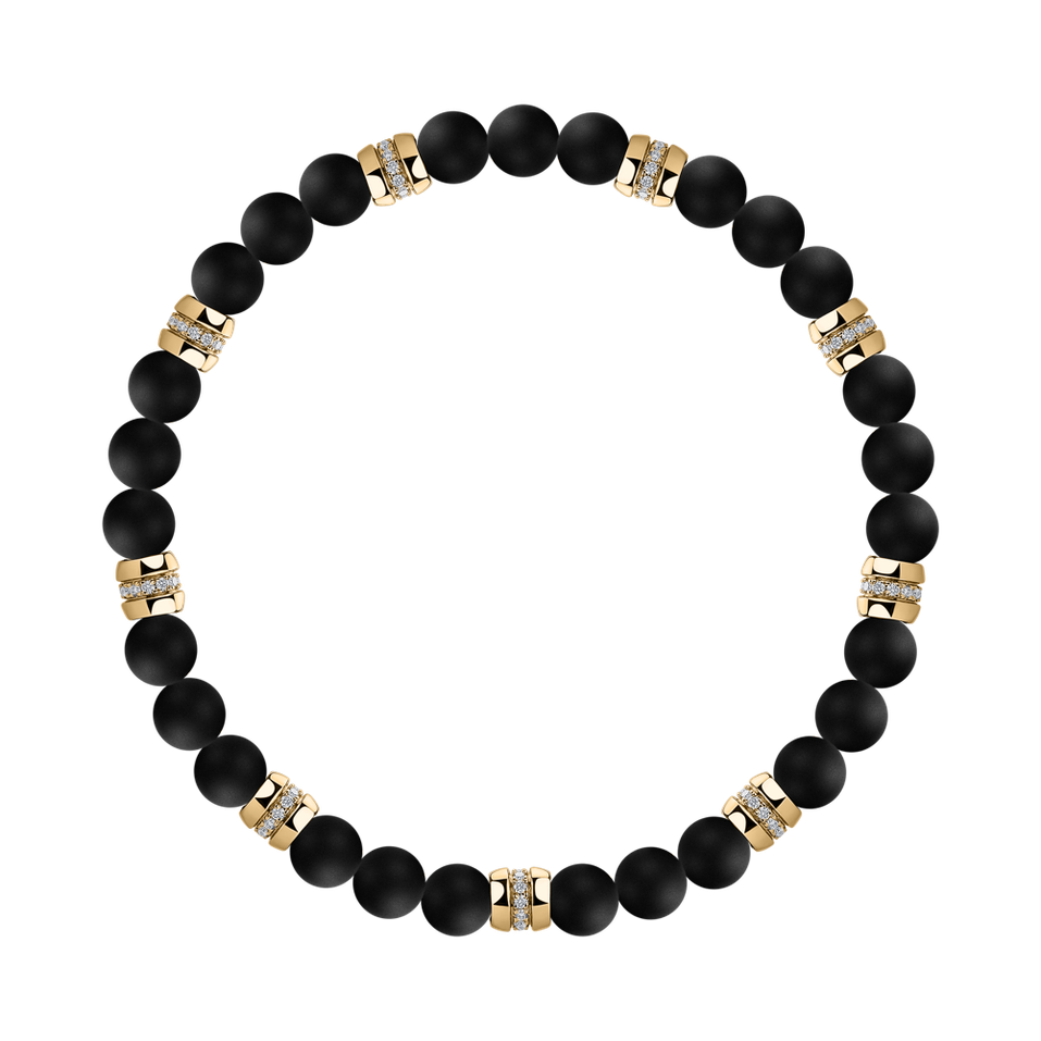 Náramok s diamantmi a achátmi Neverending Style