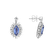 Náušnice s zafírom a diamantmi Sapphire King3