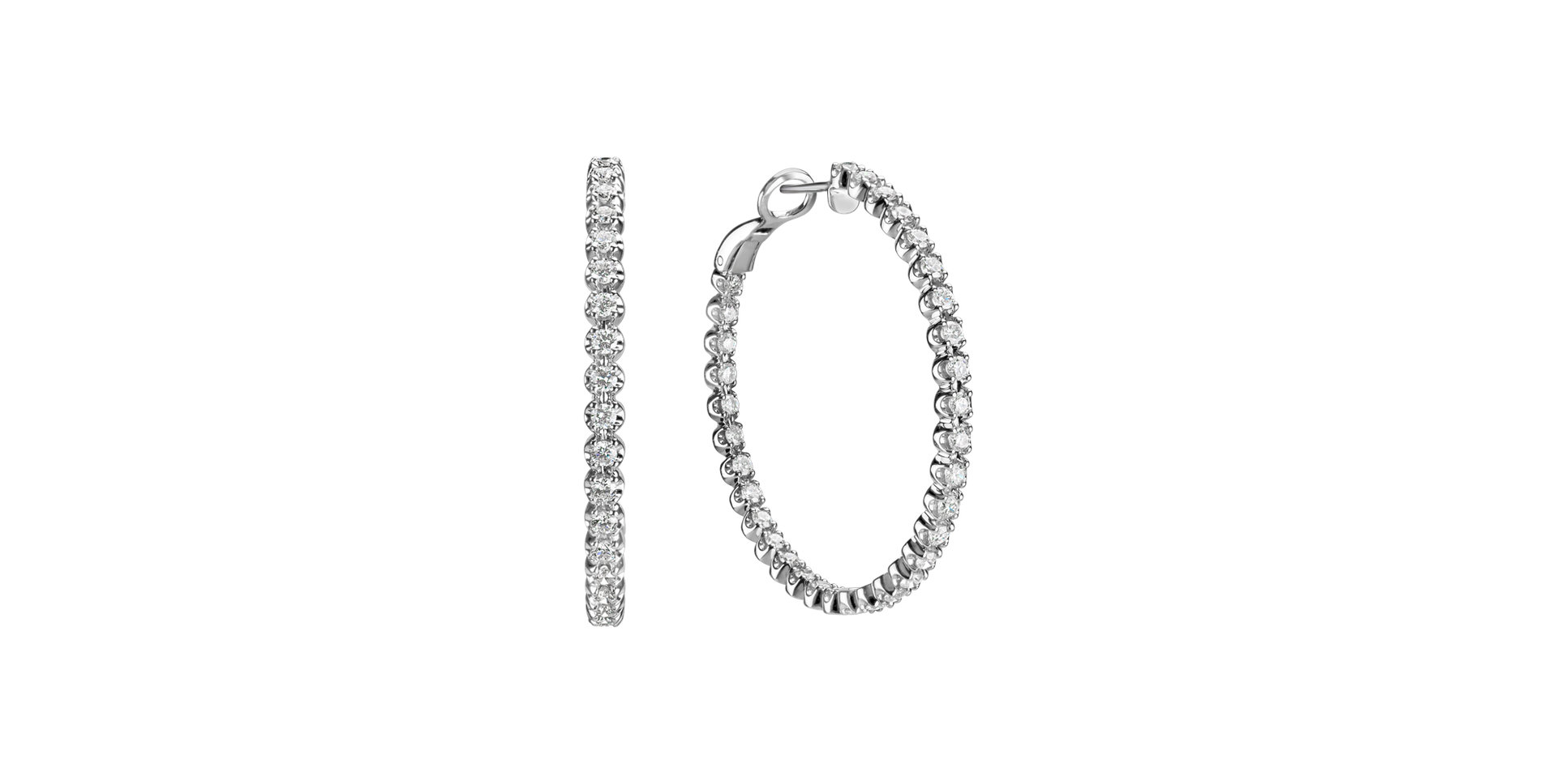 Náušnice s diamantmi Glossy Tears