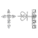 Náušnice s diamantmi Sparkling Cross3