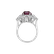 Prsteň s rubínom a diamantmi Ruby Queen3
