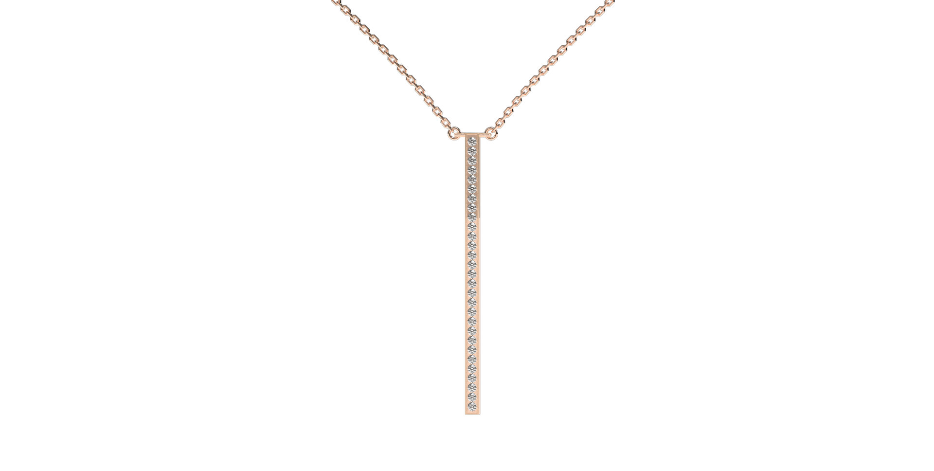 Náhrdelník s diamantmi Essential Dash