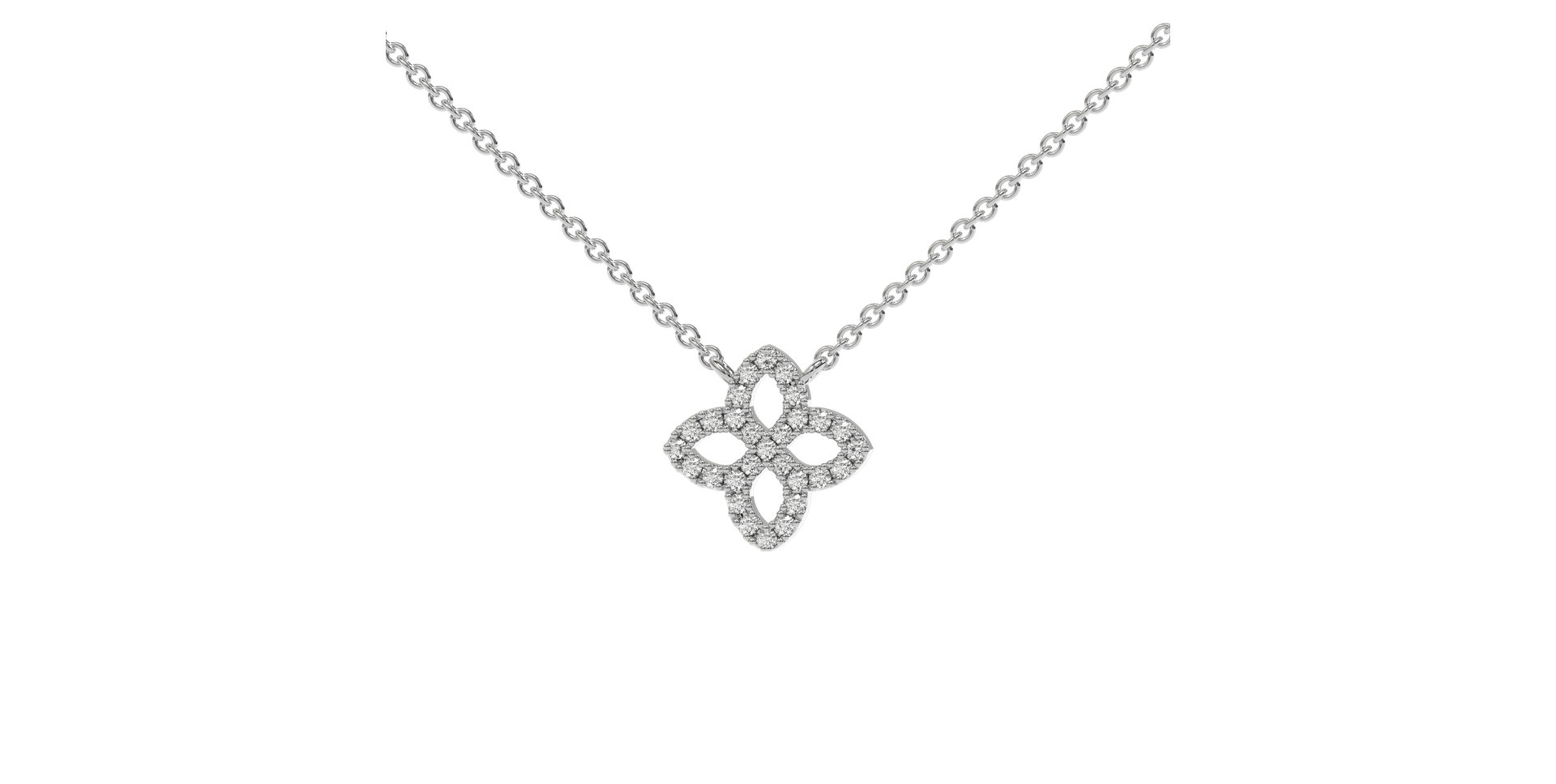 Náhrdelník s diamantmi Glamorous Petals