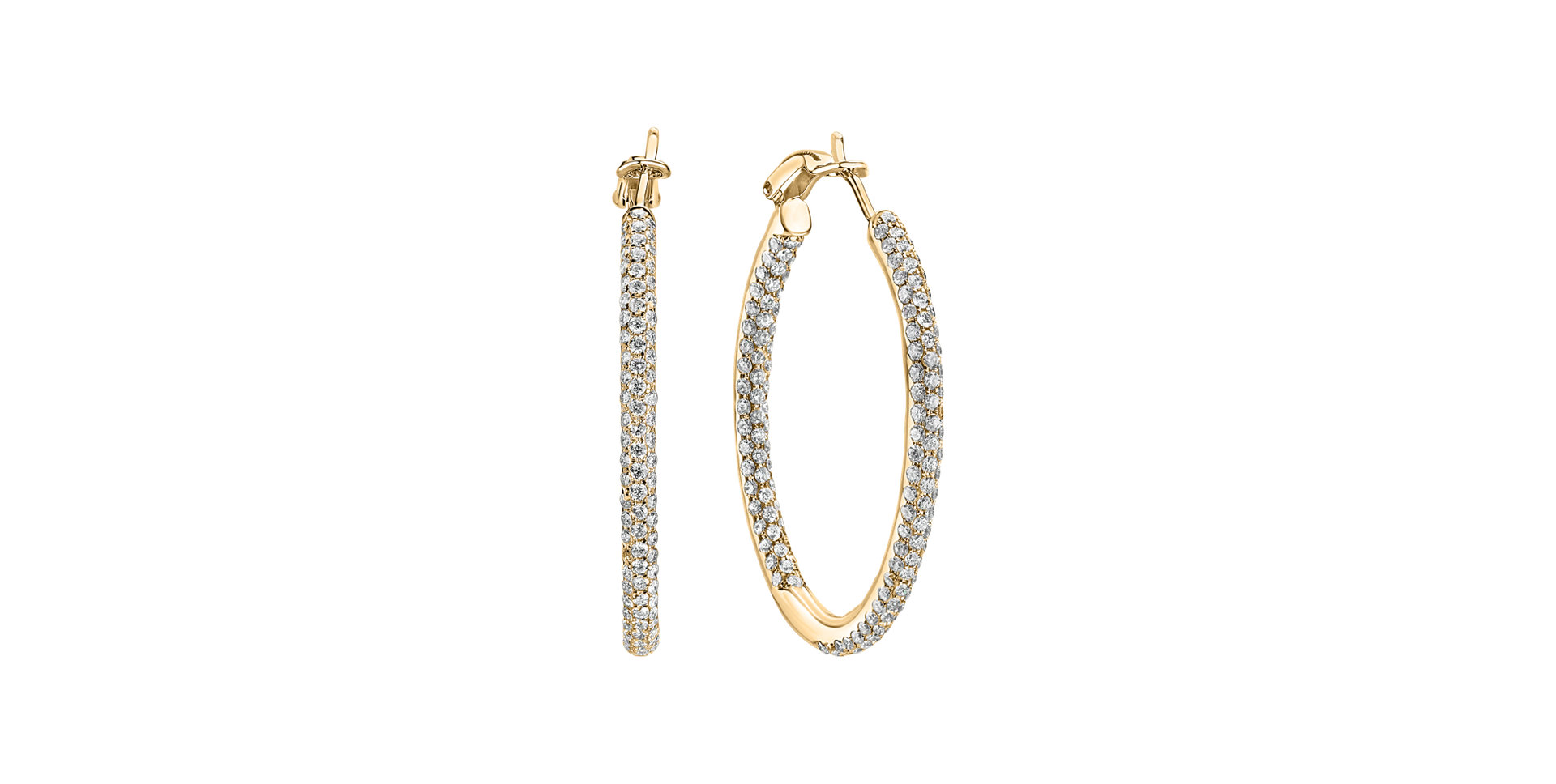 Náušnice s diamantmi Moonlight Rain