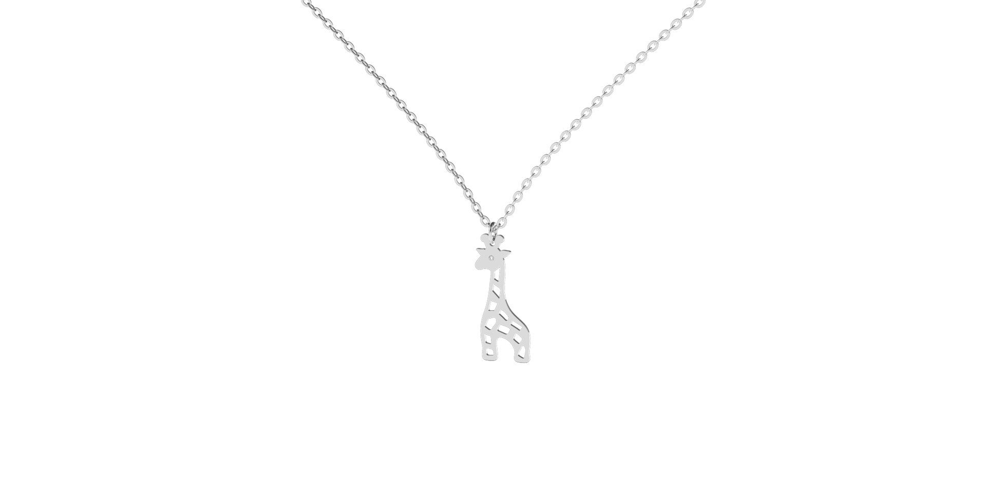 Náhrdelník s diamantom Giraffe