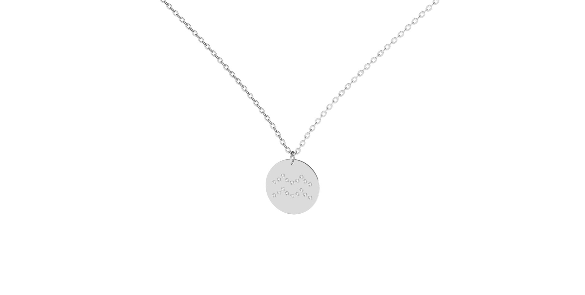 Náhrdelník s diamantmi Aquarius